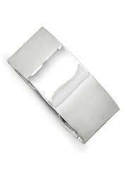 Sterling Silver 1 Inch Wide Smooth Polished Cuff Bangle Italian Bracelet
