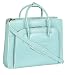 McKleinUSA Lake Forest 94338 W Series Italian Leather Ladies Briefcase (Aqua Blue)
