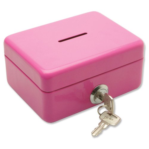 Secrets Keepsake Pink Lock Money Box with Keys (079252325667)