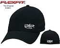 Original Flexfit Baseball Cap in Schwarz mit Stick von 2stoned