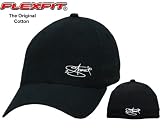 Produkt-Bild: Original Flexfit Baseball Cap in Schwarz mit Stick von 2stoned