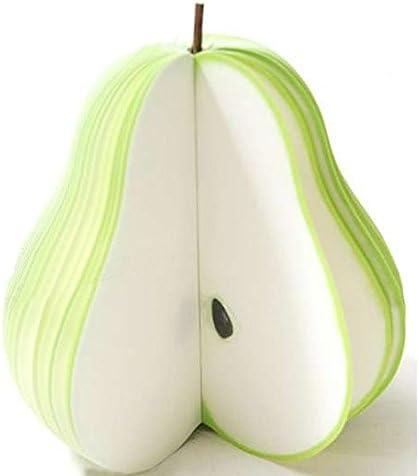 Viiart Fruit Notepad Kawaii Memo Pad Paper Note Perfact for Gift, Stocking Stuffer~ Green Pear Pattern,150 pages