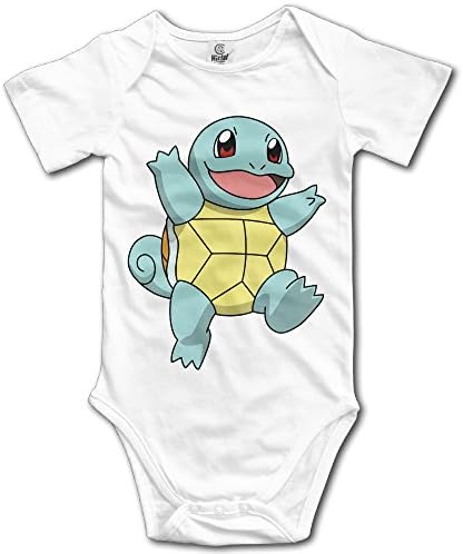 Squirtle Water Pokemon Cute Baby Cotton Bodysuit