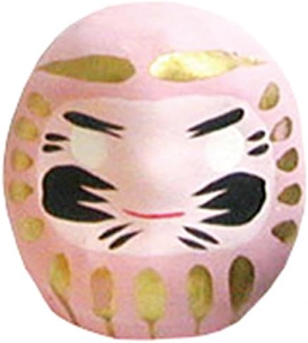 WA ZAKKA Miniature Daruma Doll (Japanese Good-Luck Charm) Pink