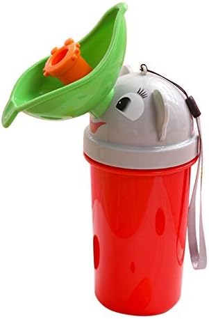 Portable Baby Child Potty Urinal Boy Toddler Potty Training for Camping Car Travel Girl Travel Potty Urinal Training Toilet (Red for girl) by Toobaobao