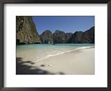 Ao Maya, Ko Phi Phi Leh, Thailand, Southeast Asia Photography Framed Art Poster Print by Joern Simensen, 22x18