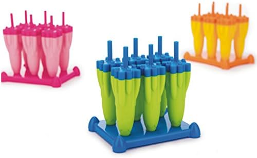 ULATREE Frozen Ice Cream Ice Tray Mold Six Cell Pop Mold Popsicle Maker Lolly