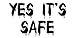Yes It's Safe Offroad Bumper Sticker / Decal