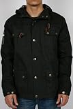 Blackwoods Mens Hooded Jacket in Black By Rebel8, Size: Small, Color: Black