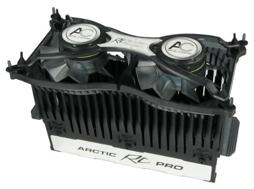 Arctic Cooling RC Pro Thermodynamic RAM Spreaders with Arctic Cooling RC Turbo Module Active RAM Cooler Attachment