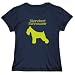 T-Shirt Womens Navy Blue " Standard Schnauzer NEON " Dogs