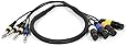 Monoprice 108760 3-Feet 4-Channel TRS Male-Inch XLR Female Snake Cable
