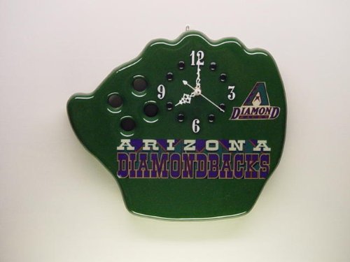ARIZONA DIAMONDBACKS GLOVE WALL CLOCK