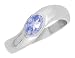 Jewelry : Tanzanite Gemstone Ring in White Gold