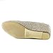 V-Luxury Womens 36-BOBBY12 Round Toe Med Low Heel Wedge Pump Shoe, Champagne