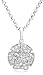 Sterling Silver Cubic Zirconia Sand Dollar Pendant by Crislu, 16-18
