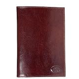 Robe di Firenze Brown Leather Passport Holder