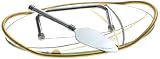 Jd Diffusion - P9163 - Plat Foie Gras - Doré - Verre + Metal