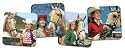 Jumpin' Cowgirl Drink Coasters - Western Lounge or Lodge