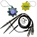 Oscilloscope clip probes 100MHZ T5100 for Tektronix HP X1, X10, 2 Units