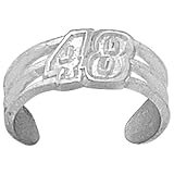 LogoArt Jimmie Johnson Sterling Silver Number Toe Ring