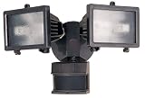 Bronze Finish 13 Wide 2-Light Motion Sensor Security Light
