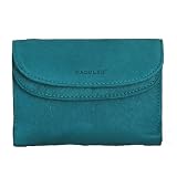 TWIN TAB REAL LEATHER PURSE (BLUE)