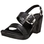 Aerosoles Women's Katapult Slingback Sandal,Black Leather,8.5 M US