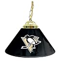 NHL Pittsburgh Penguins 14-Inch Single Shade Bar Lamp, Black