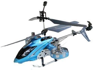 RC Helicopter! High-performance radio control helicopter that can be equipped with gyro 4ch RC helicopter lateral movement, back and forth, up and down, left and right-turning (Blue) Earth DR