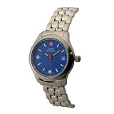 WOMEN WENGER SWISS MILITARY STEEL BLUE DATE WATCH 29621 by Swiss Military