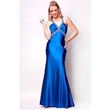 Nina Canacci Juniors Royal Hand Beaded Low Back Formal Gown Size 0-14