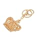 Generic Blue Teardrop Crystal Rhinestone Crown Purse Bag Charm Keyring Key Ring Chain Fob RS.325.00