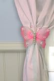 Nylon Butterfly Curtain Tieback - Pink Isabella