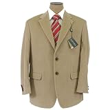 Ralph Lauren Mens 2 Button Khaki Beige Corduroy Sport Coat / Blazer / Jacket - Size 36R