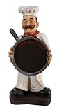 Artistic Polystone Chef Decor with Pan Artistic Polystone Chef Decor with Pan