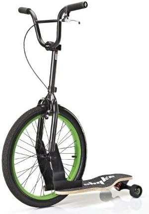 Sbyke P-20 Scooter Skateboard Matte Schwarz/Lime Green Trails Roads S-Byke by Sbyke