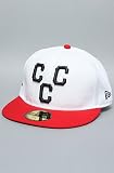 Crooks and Castles The Crooks Fame New Era Cap in White,Hats for Men
