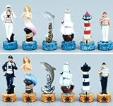 Nautical Chess Set, King:3-1/4' - Chess Chessmen