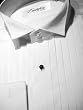 Cotton Tuxedo Shirt - 1/2 Inch Pleat Wing Collar