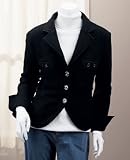 Black Boiled Wool Jacket