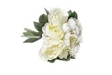 Seidenblumenstrauß Pfingstrosen, cream (Seide)
