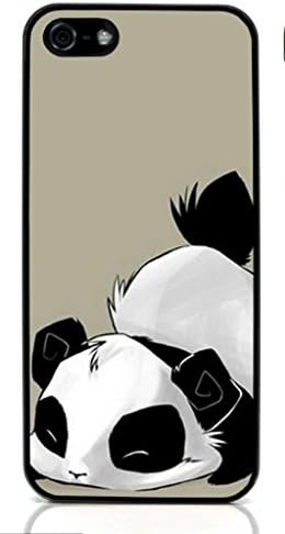 Panda Cute Bear Hard Plastic and Aluminum Back Case For Apple iphone 5 5S
