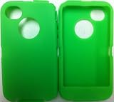 Replacement Silicone Skin For iphone 4/4s Otterbox Defender case with Oval cutout by SportyGigabite (Bright Green)
