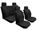 ON SALE...Univerisal Full Set Car Seat Covers Solid Black 114