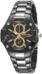 Seiko Men's SNAC75 Coutura Alarm Chronograph Watch