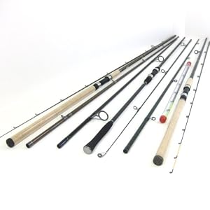 FTD Full Carbon Triple Coarse Fishing Rod Set Combo - Carp, Feeder & Match