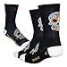 DeFeet AirEator HiTop Sugar Skull Cycling/Running Socks - AIRTSSB (Sugarskull black/white - L)
