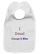 I Drool for Orange & Blue - Baby Bib