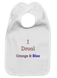 I Drool for Orange & Blue - Baby Bib